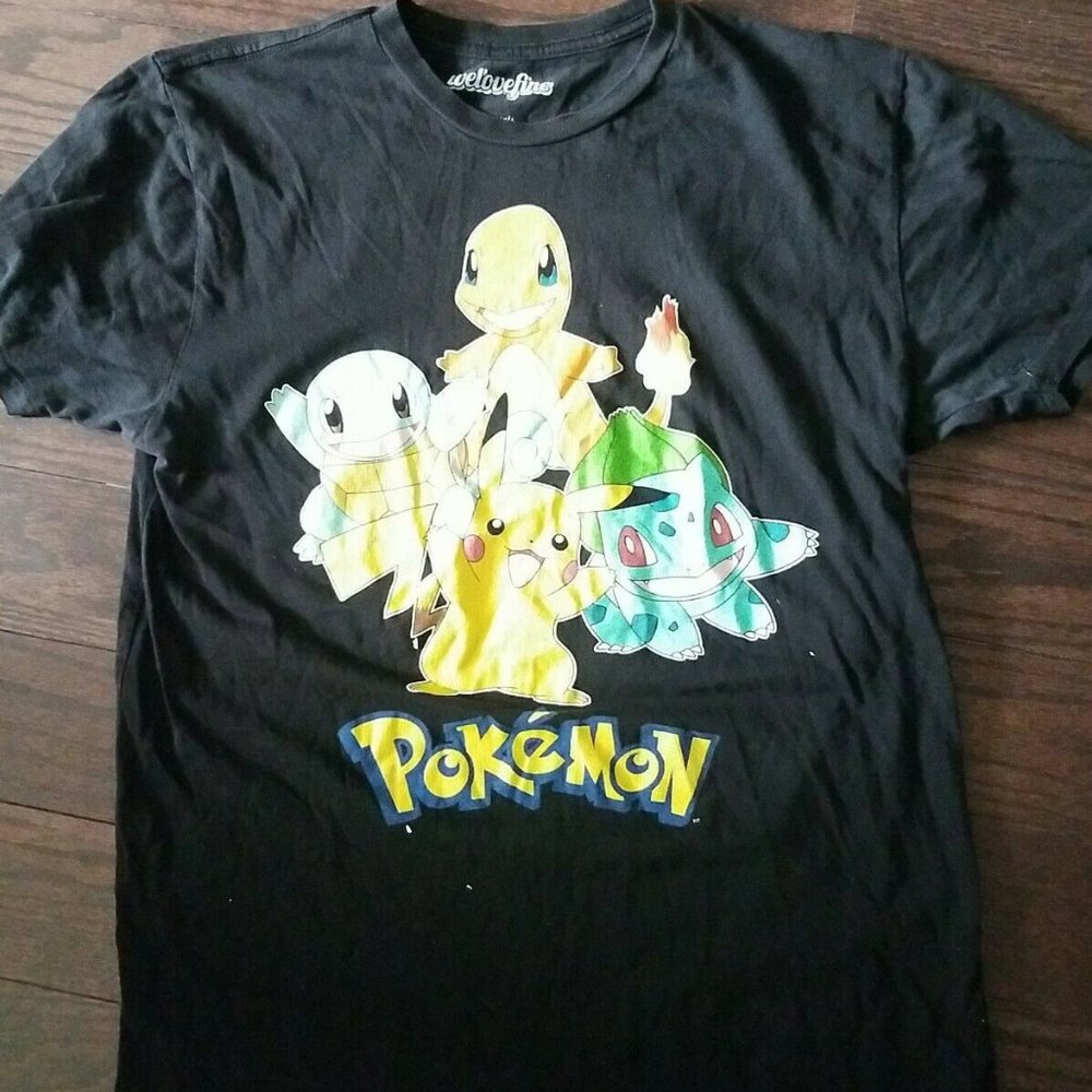 AUTHENTIC POKEMON WE LOVE FINE NINTENDO GAME FREAK GRAPHIC SHIRT Men's Medium